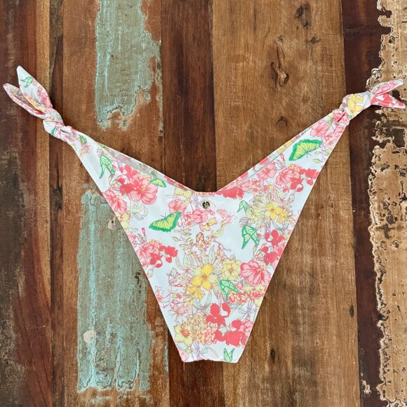 Victoria's Secret Floral Tie Handkerchief Halter & Tie Bottom Bikini Set Size XS - Picture 3 of 12